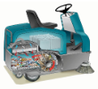 6100 Spazzatrice ultracompatta uomo a bordo a batteria alt 6