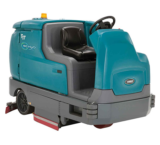 Lavapavimenti uomo a bordo a batteria Tennant T17