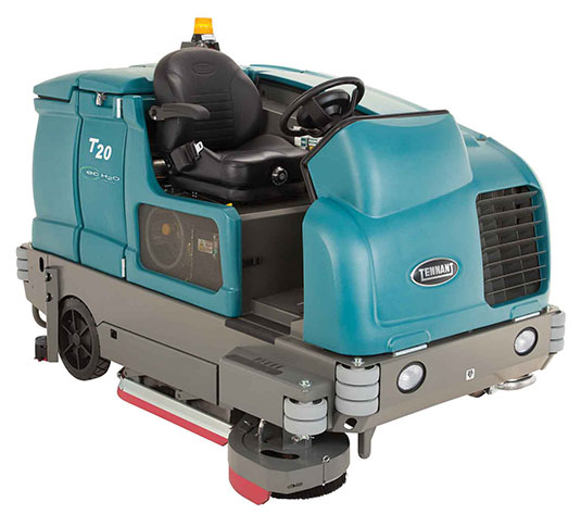 Lavapavimenti uomo a bordo industriale Tennant T20